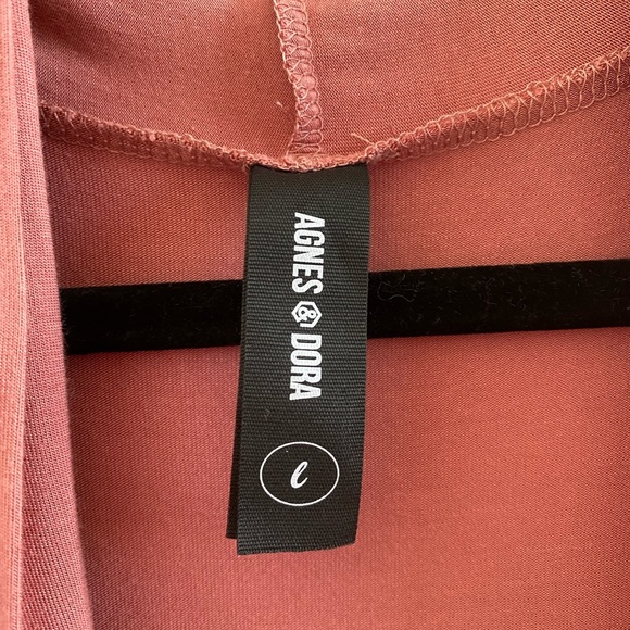 Agnes & Dora Mauve Sleeveless Cascade Vest Duster Lagenlook Cardigan Size Large - Picture 6 of 11